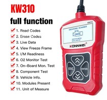Multifunctional multilingual KW310 V310 V309 MS309 car fault code reading card scanning detector