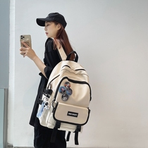 Hong Kong I TGREG Bag Male Tide Card University Students Large Capacity Junior High School Students Double Shoulder Bag Travel Computer Backpack Women