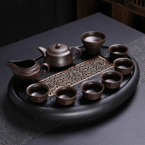 Purple Sand Tea Set Sun Style Home Office Urkin Stone Tea Tray Whole Qigfu Tea Cup Teapot Living-room Tea Maker