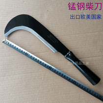 Manganese steel hackerel outdoor knife opening knife handmade knife bamboo knife elbow hook knife farm tool sickle forging knife wood cutting knife wood knife
