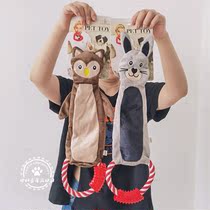 Ringing paper overlord pet cat dog ED sound toy Ringing paper sounder twine handle tug-of-war sound toy
