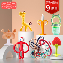 Baby grinding stick baby bite small mushroom can be boiled monkey gum artifact silicone music gum match toy