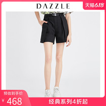 Dazzle Disu summer dress new commuter leisure ladies pleated mid Waist Shorts women 2g2q1261a