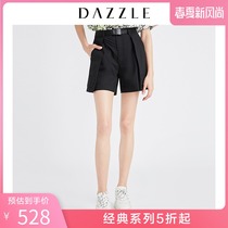 Dazzle Disu summer dress new commuter leisure ladies pleated mid Waist Shorts women 2g2q1261a