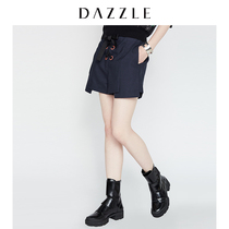 Dazzle Disu spring and autumn new bow tie irregular hem High Waist Shorts 2f1q151t