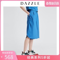 Dazzle Disu summer wear new cotton loose Wide Leg Pants Capris for women 2g2q3011s