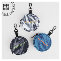 FREEIN original design lock spoon bag personality letter printed zero wallet Mini small round bag key hanging decoration bag new