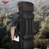 Jacoda Laser Outdoor Waterproof Multifunction Equipment Fishing Bag Tactical Gun Bag Large Capacity Double Shoulder Fishing Gear Backpack