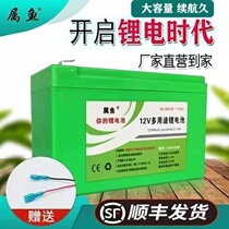 Fish brand electric sprayer rechargeable lithium battery 12V large capacity spray machine special battery