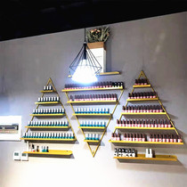 Net red nail nail polish shelf Iron Nail Polish glue display cabinet cosmetics lipstick storage shelf