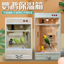 Parrot incubator temperature controlled hand raised young bird tiger skin tiger skin Xuanfeng brood box constant temperature Golden Sun monk parrot breeding box