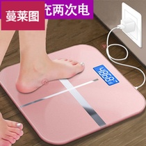 Good-looking family with energy libra small weighing and measuring electronic scale Human health kitchen scale Foot scale charging scale