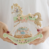 Carousel crystal ball music box music box creative girlfriend retro ornaments romantic birthday wedding gift