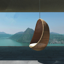 ins Birds nest hanging basket Rattan chair Garden Swing Hanging chair Egg-shaped single outdoor indoor balcony cradle chair