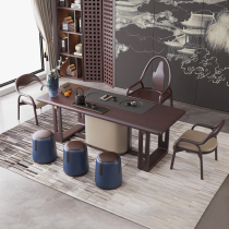 New Chinese tea table and chair combination home living room solid wood kung fu tea table tea room tea table Zen office coffee table