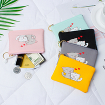 Soft cute and cute cats little Ancestor coin wallet female simple mini Korean new fashion coin bag small wallet