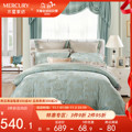Mercury home textile large jacquard six piece European jacquard simple set double 1.8m bed quilt cover Alex