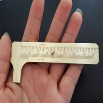 Single scale double scale vernier caliper full bronze playing caliper small caliper mini caliper