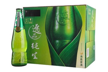 青岛啤酒-逸品纯生小瓶450ml*12瓶,整箱,逸品纯生-江浙沪皖包邮