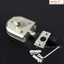 Precision cast 304 stainless steel latch Semi-circular screw single open glass door latch Shower room bathroom door latch lock