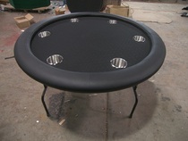 2016 New Round Texas poker table folding iron feet color and size can be customized according to requirements