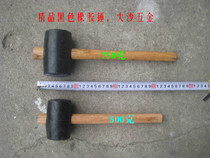 1000g fine wooden handle black rubber Mason hammer 500g-750g elastic hammer rubber hammer tile mounting hammer