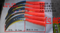 Sickle full Hacksaw sickle stainless steel plastic handle small sickle weeding sickle belt Sawtooth grass knife bag