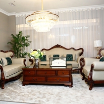 Ou Xuan fabric sofa living room combination simple modern small apartment leather sofa combination set furniture