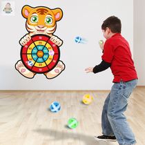 Throw the ball Household dart target Net red sticky ball Kindergarten sticky target wall sticky ball Cartoon throwing ball sticky plate
