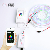 Mobile phone Bluetooth APP controller SP105E SM16703WS2811 full color magic flowing water horse LED remote control