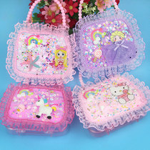 Handmade DIY simulation cream glue Hand bag little girl creative cartoon creative toy jewelry box shoulder bag