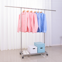 Youlite drying rack floor single pole stainless steel drying rack indoor hanging clothes rack Rod drying quilt rack bedroom bedroom