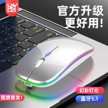 Bluetooth mouse Wireless Rechargeable mute lantern for boys and girls for Apple Huawei Lenovo laptop desktop computer Universal usb receiver