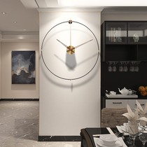 Spanish modern wall clock home personality Net red clock living room extremely simple wall watch creative fashion light luxury clock
