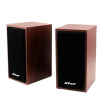  Jituo JT2801 laptop desktop portable USB power supply small audio Wooden speaker Computer audio