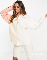 United Kingdom 09 16 2021 trend-oriented womens new trendy brand lapel collar color wild shirt