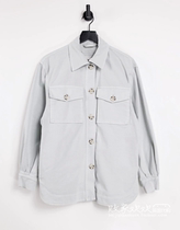 UK 09 04 2021 Trend-oriented womens new casual lapel solid color wild shirt