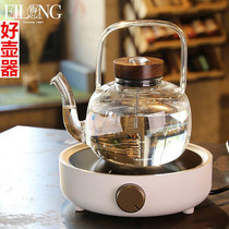 Taiwan Yilong electric ceramic stove tea stove Kettle Temperature-sensitive heat-resistant girder glass tea brewing tea household set
