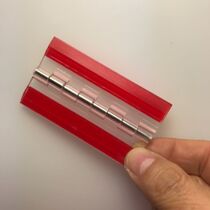 Acrylic hinge stainless steel shaft nail-free transparent self-adhesive hinge doors and windows with glue-free folding Velcro flip page