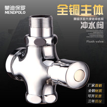 Hand-held squatting toilet flush valve toilet full copper toilet flush large toilet flush valve toilet switch