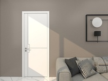 Yiyuan wooden door is fashionable, simple and silent, wooden composite indoor bedroom wooden door q-02
