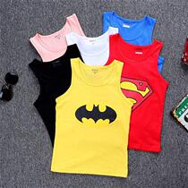 2021 new childrens cotton vest men summer thin type bottom vest boys baby T-shirt summer tide