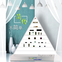 Acrylic luminous display Triangle floor-to-ceiling display Skin care product display table Multi-layer shelf luminous display table