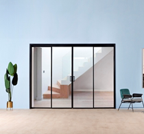 16 Minimalist narrow side sliding door