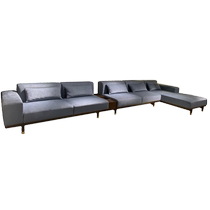 Huahe furniture ISOLA Gotto series simple modern corner sofa long coffee table pure solid wood living room furniture