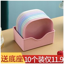 Home Spinner Dish Table Slats Tray Small Tray Fruit Pan Snack Tray With Base To Contain Plastic Small Dish Sauces