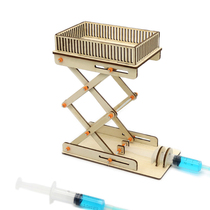 diy technology small production hydraulic lift Childrens manual creative model toys Primary School students science experiment bag
