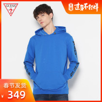 Guess 2020 spring new men's letter logo hooded pullover sweater-m91q18k81t0