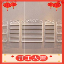 European nail polish glue shelf Wrought iron nail shop display rack Cosmetics wall nail glue display goods