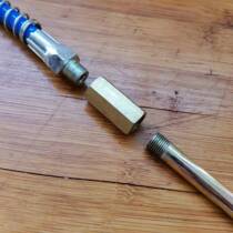 Butter gun pipe to Wire Connector extension extension internal wire connector hose hard iron universal connector 10x1